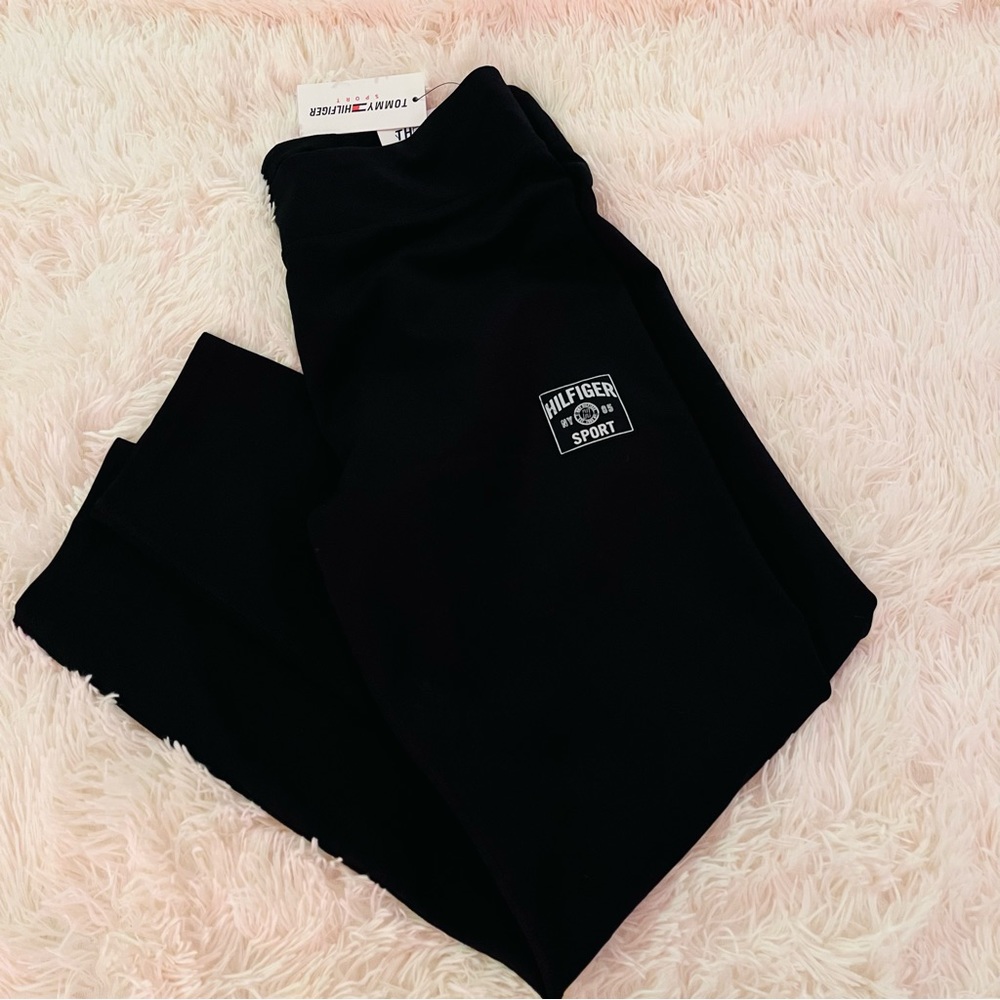 FREE SHIPPING - Tommy Hilfiger Sport High Rise Logo Leggings with Pocket Size XL